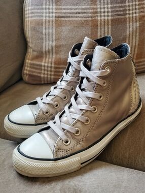 Converse Chuck Taylor All Star Tri-Zip high-top Leather sneakers Womens 7